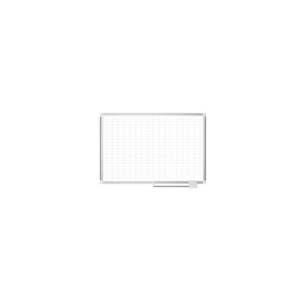 Mastervision 12"x24" Magnetic Planning Dry Erase Board, Aluminum Frame MA0392830